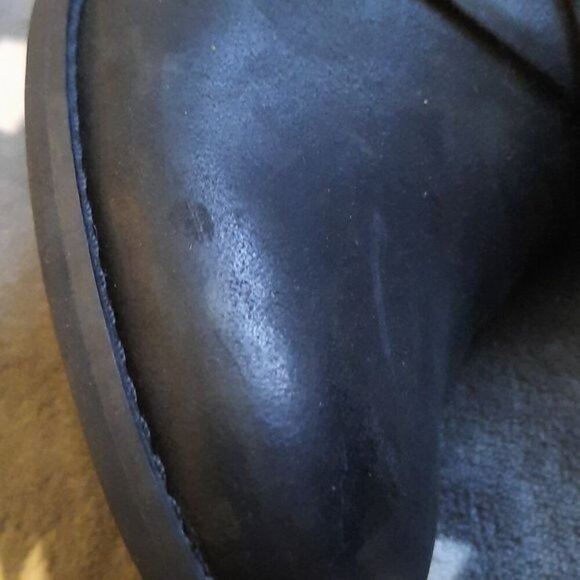 Clarks Indigo Black Buckle Zipper 3 Inches Block Heel Ankle Bootie Size 7.5 - Picture 4 of 16